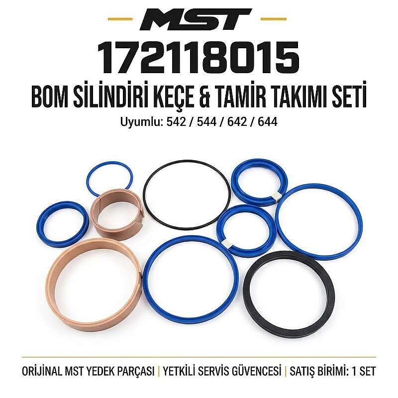 MST 172118015 Bom Silindiri Keçe & Tamir Takımı Seti (542 / 544 / 642 / 644 Uyumlu) - 1